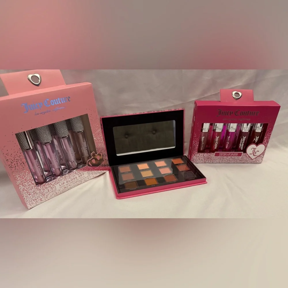 Juicy Couture Bundle Eyeshadow Palette - 2 Lip Gloss Sets